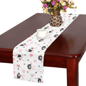 Ostrich Pattern Print Design 03 Table Runner