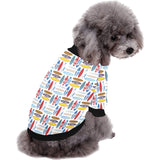 Surfboard Pattern Print Design 02 All Over Print Pet Dog Round Neck Fuzzy Shirt