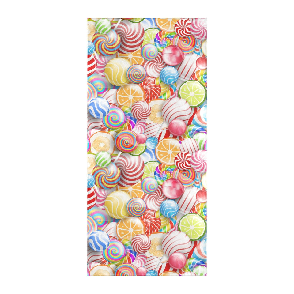 Candy Lollipop Pattern Beach Towel