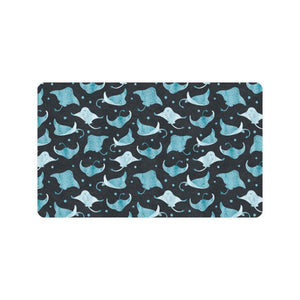 Stingray Pattern Print Design 04 Doormat