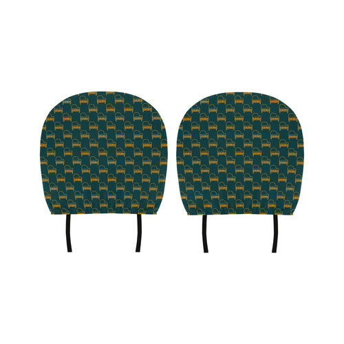 Piano Pattern Print Design 03 Car Headrest Cover