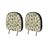 Cute Cactus Pattern Car Headrest Cover