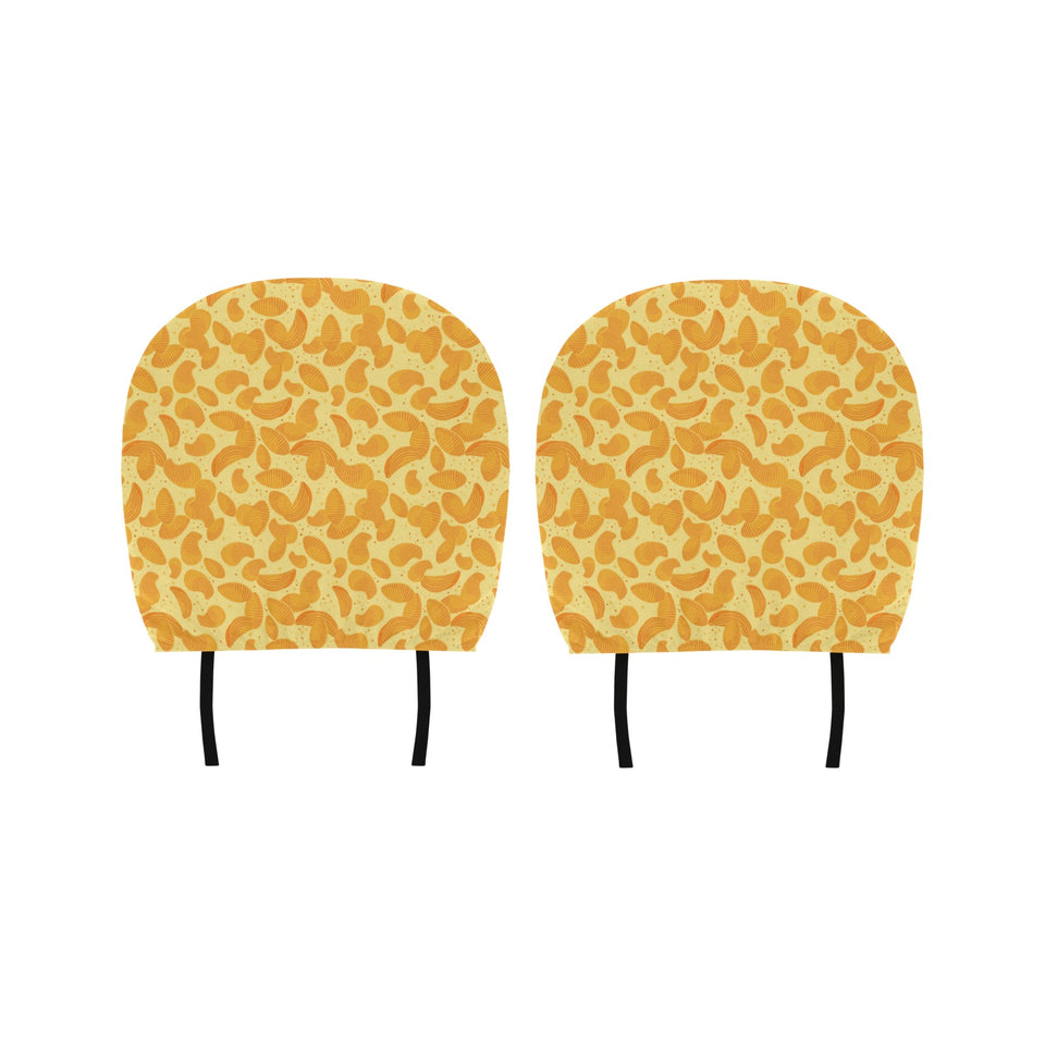 Potato Chips Pattern Print Design 04 Car Headrest Cover