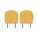 Potato Chips Pattern Print Design 04 Car Headrest Cover