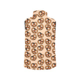 Pretzels Pattern Print Design 02 Men's Padded Vest