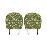 Avocado Pattern Background Car Headrest Cover