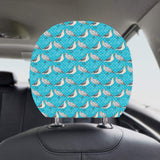 Seagull Pattern Print Design 02 Car Headrest Cover