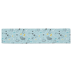 Greyhound Pattern Print Design 03 Table Runner