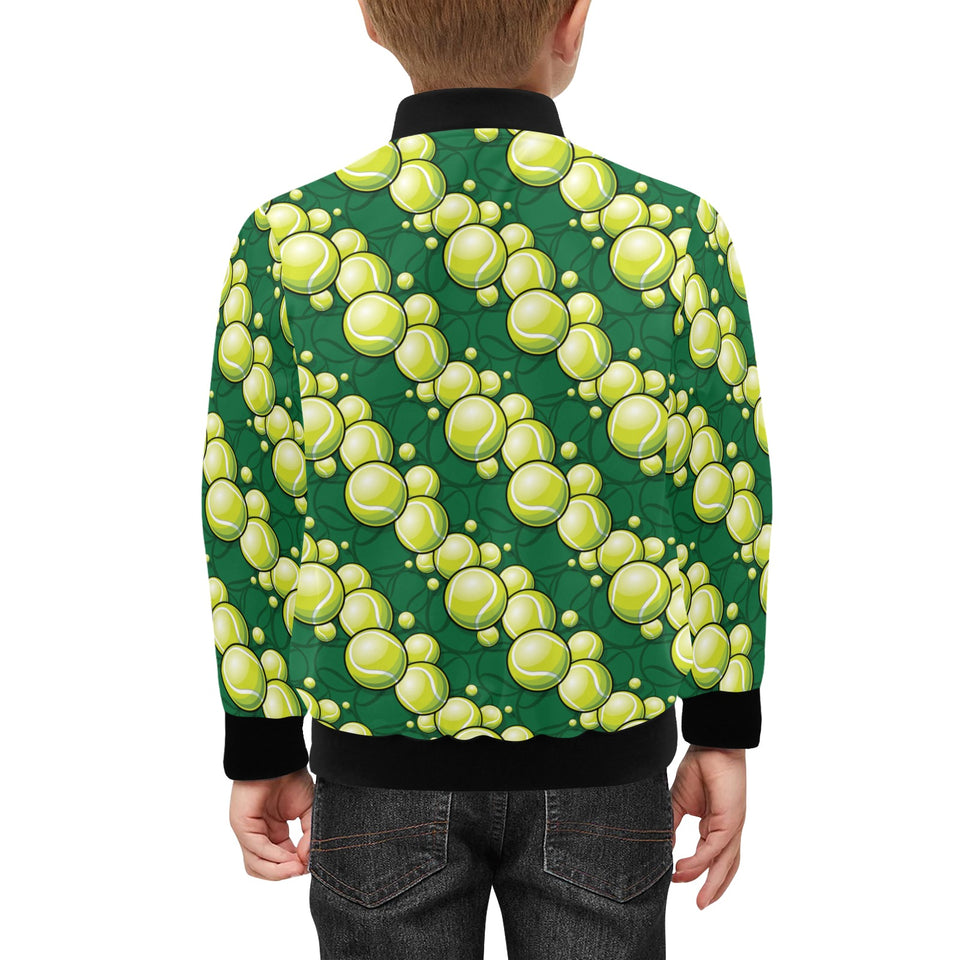 Tennis Pattern Print Design 04 Kids' Boys' Girls' Bomber Jacket