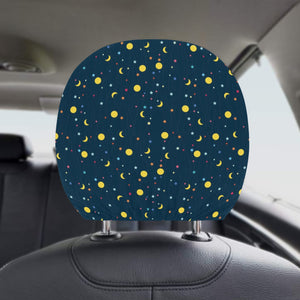 Moon Star Pattern Car Headrest Cover