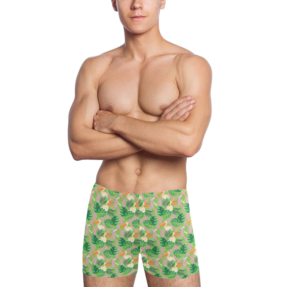 Pelican Pattern Print Design 05 Men's Swimming Trunks