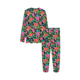 Hibiscus Pattern Print Design 01 Kids' Boys' Girls' All Over Print Pajama Set