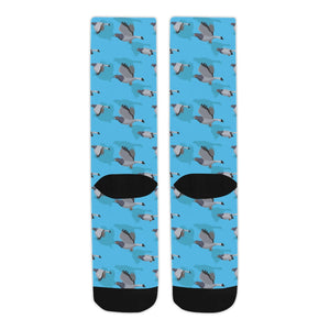 Pigeon Pattern Print Design 05 Crew Socks