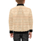 Wood Printed Pattern Print Design 05 Kids' Boys' Girls' Bomber Jacket