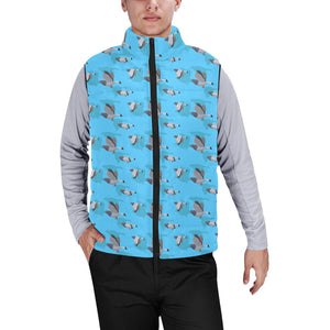 Pigeon Pattern Print Design 05 Men's Padded Vest