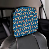 Popcorn Pattern Print Design 03 Car Headrest Cover