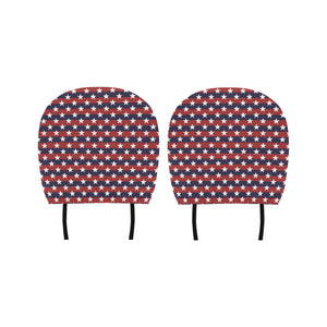 USA Star Pattern Background Car Headrest Cover