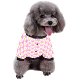 Fried Eggs Pattern Print Design 02 All Over Print Pet Dog Round Neck Fuzzy Shirt