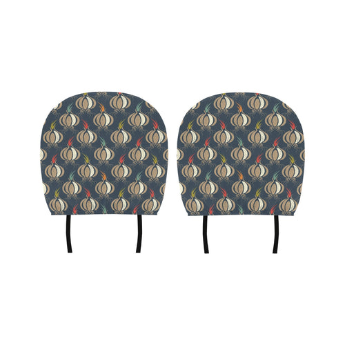 Garlic Pattern Car Headrest Cover