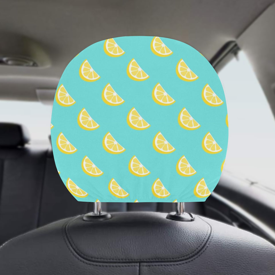 Lemon Theme Pattern Car Headrest Cover