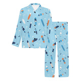 Surfboard Pattern Print Design 05 Men's Long Pajama Set