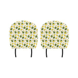 Durian Pattern Background Car Headrest Cover