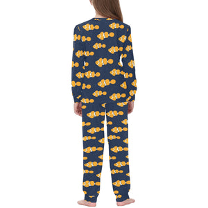 Clown Fish Pattern Print Design 01 Kids' Boys' Girls' All Over Print Pajama Set