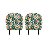 Cactus and Flower Pattern Car Headrest Cover