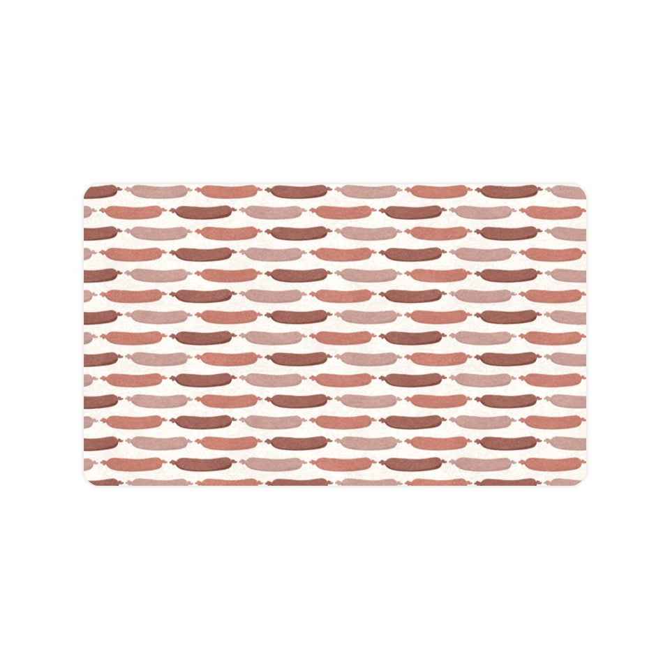 Sausage Pattern Print Design 02 Doormat