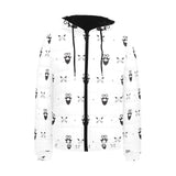 Mustache Beard Pattern Print Design 01 Men's Padded Hooded Jacket(ModelH42)