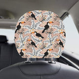 Toucan Theme Pattern Car Headrest Cover