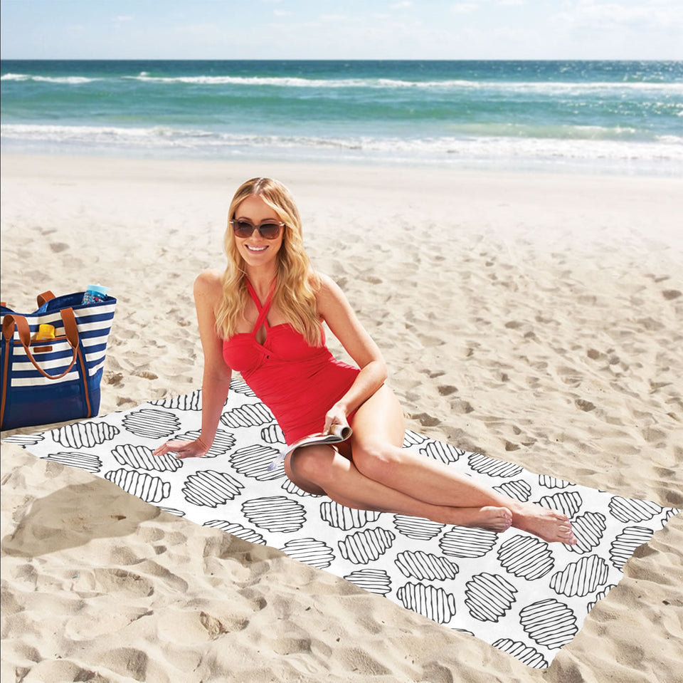 Potato Chips Pattern Print Design 03 Beach Towel