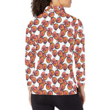 Sun Glasses Pattern Print Design 01 Women's Long Sleeve Polo Shirt