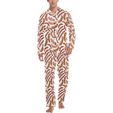 Sausage Pattern Print Design 05 Men's Long Pajama Set