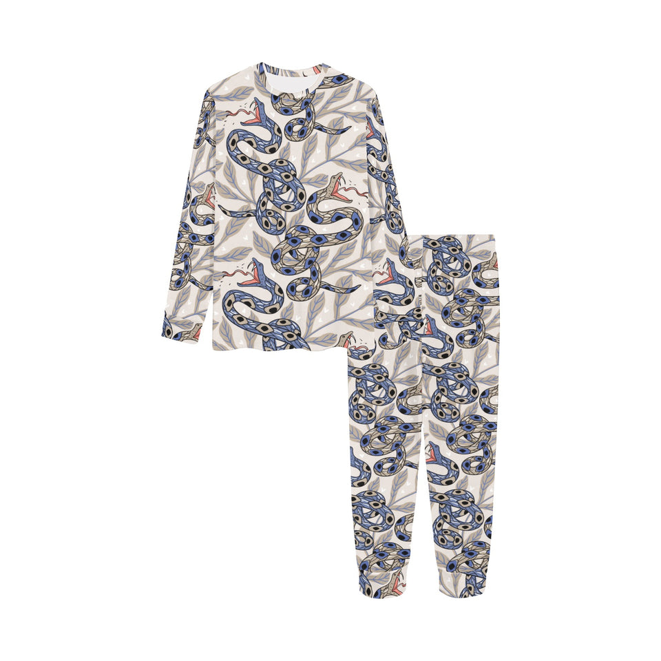 Snake Leaves Pattern Kids' Boys' Girls' All Over Print Pajama Set