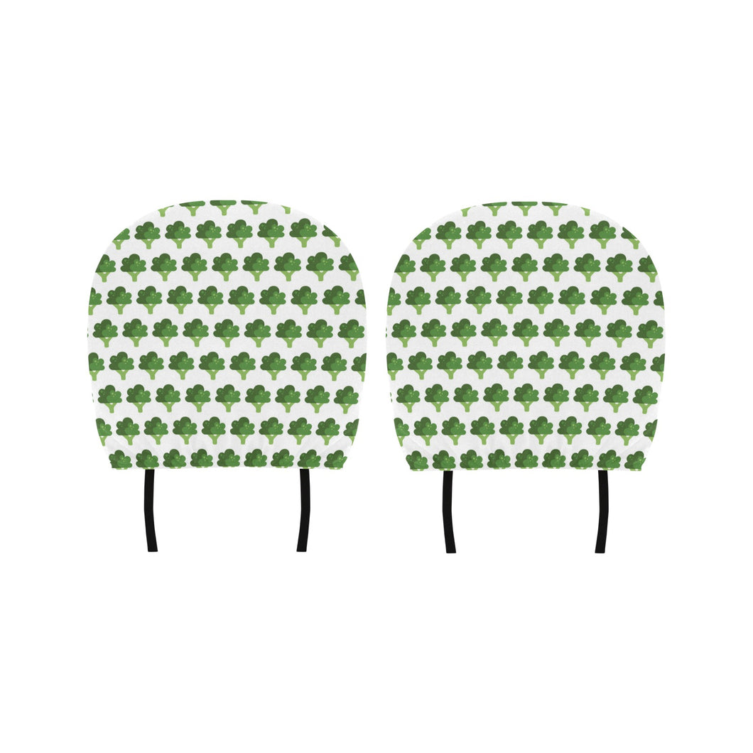 Broccoli Pattern Car Headrest Cover