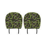 Ginkgo Leaves Flower Pattern Car Headrest Cover