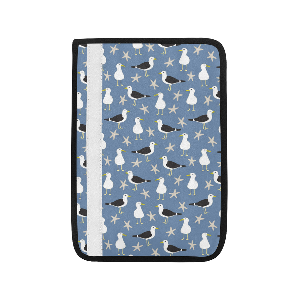 Seagull Pattern Print Design 01 Car Seat Belt Cover