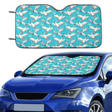 Seagull Pattern Print Design 03 Car Sun Shade