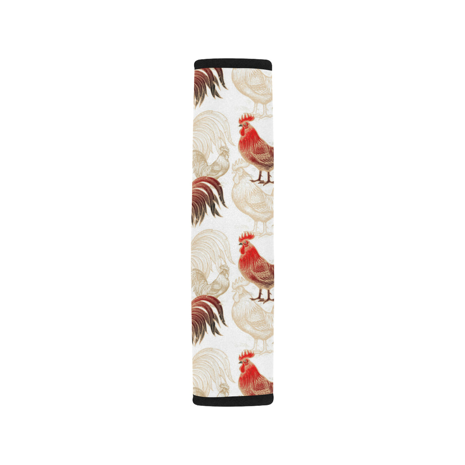 Rooster Chicken Pattern Car Seat Belt Cover