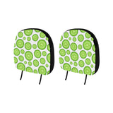 Sliced Cucumber Pattern Car Headrest Cover