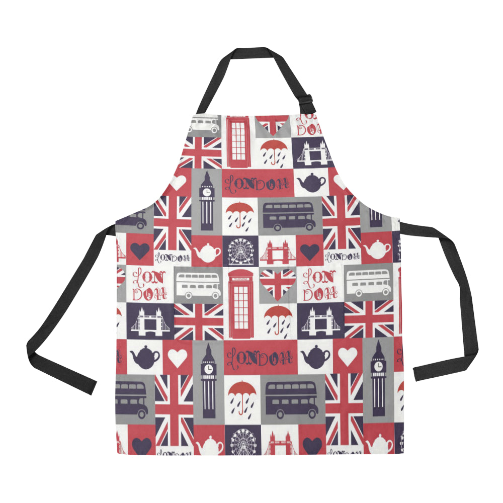 British Pattern Print Design 03 Adjustable Apron