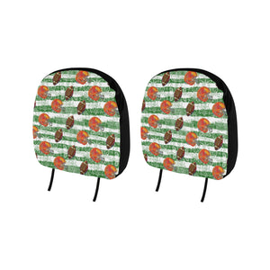 American Football Ball Helmet Pattern Car Headrest Cover