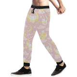 Moon Sleeping Cat Pattern Unisex Casual Sweatpants