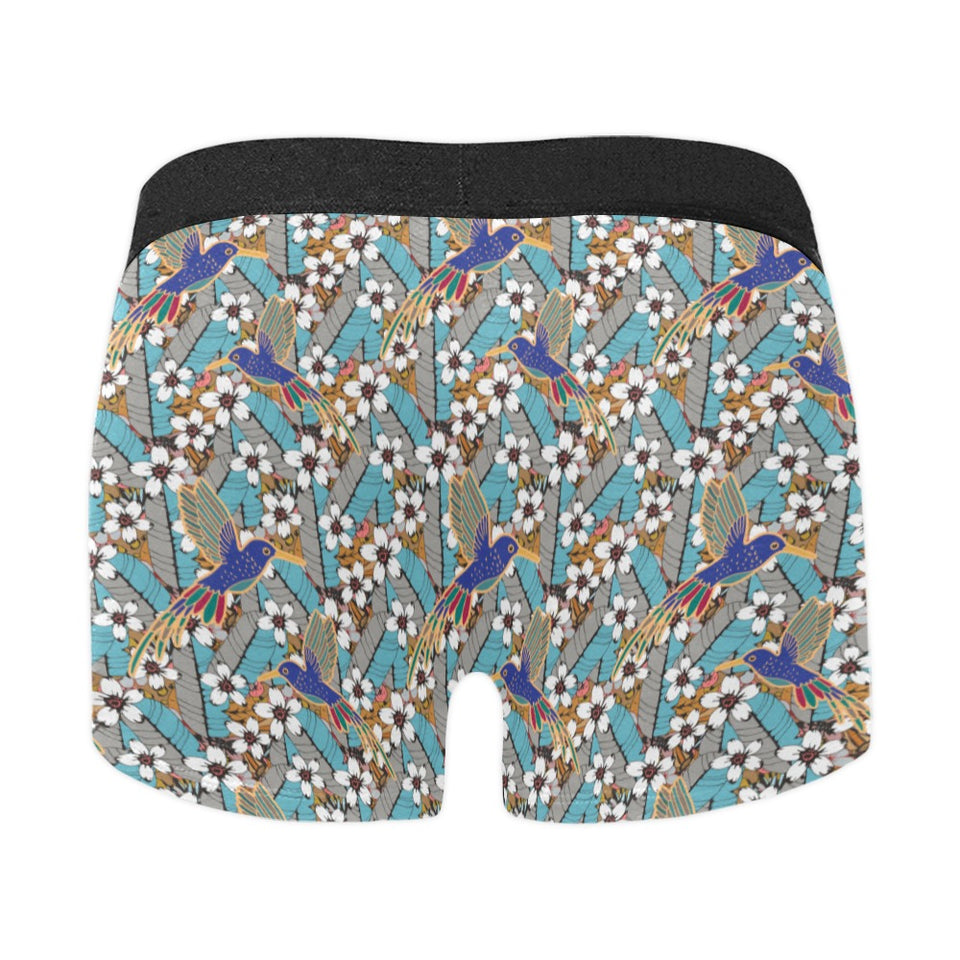 Hummingbird Pattern Print Design 02 Men's All Over Print Boxer Briefs Men's Underwear