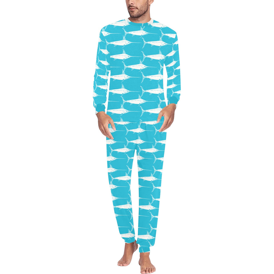 Swordfish Pattern Print Design 02 Men's All Over Print Pajama