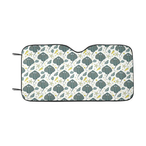 Stingray Pattern Print Design 03 Car Sun Shade