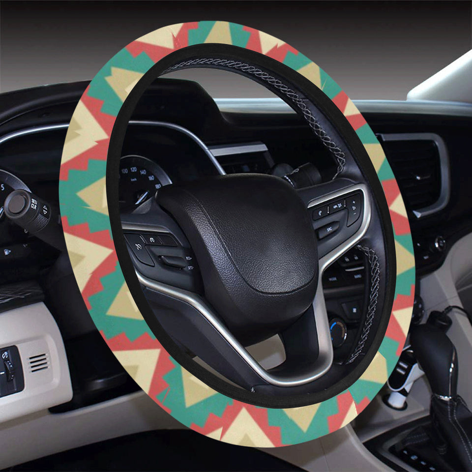 Zigzag Chevron Pattern Car Steering Wheel Cover