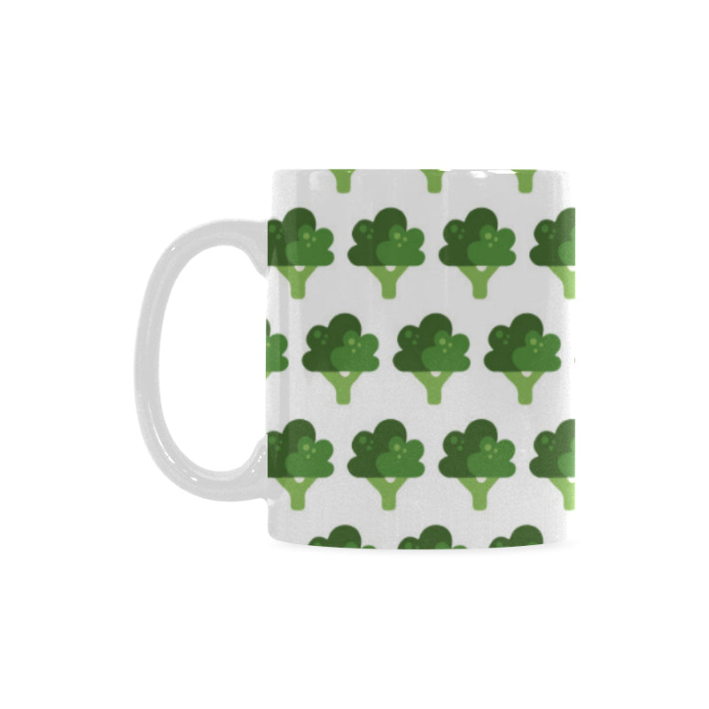 Broccoli Pattern Classical White Mug (FulFilled In US)