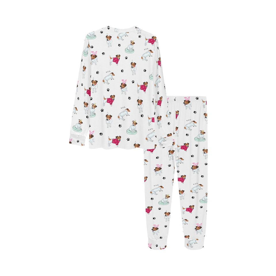 Jack Russel Pattern Print Design 03 Kids' Boys' Girls' All Over Print Pajama Set